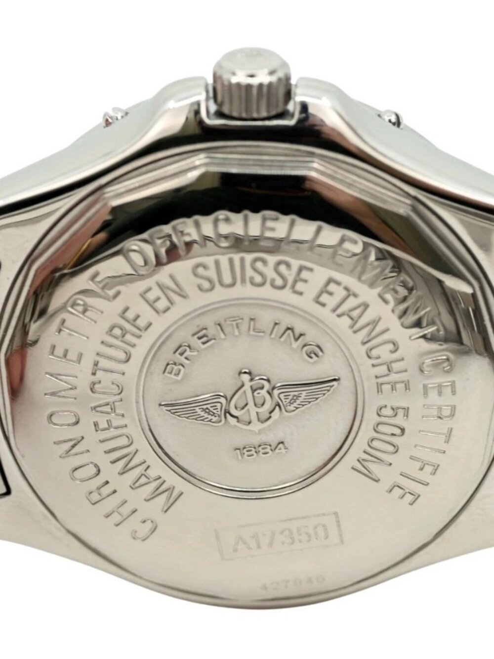 Breitling Men's 38mm Colt 500M White Dial Automatic Swiss SS Watch! Ref: A17350! - Picture 5 of 8